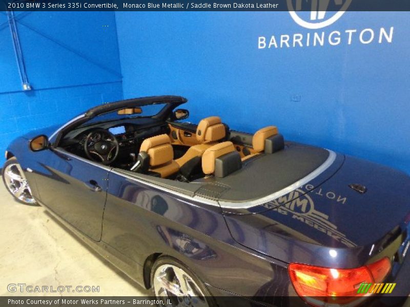 Monaco Blue Metallic / Saddle Brown Dakota Leather 2010 BMW 3 Series 335i Convertible