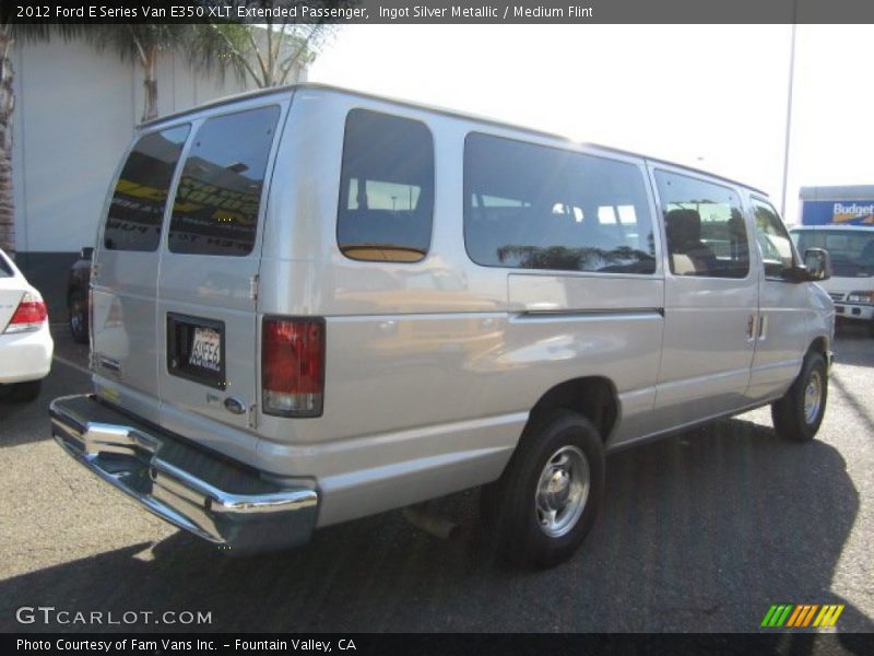 Ingot Silver Metallic / Medium Flint 2012 Ford E Series Van E350 XLT Extended Passenger
