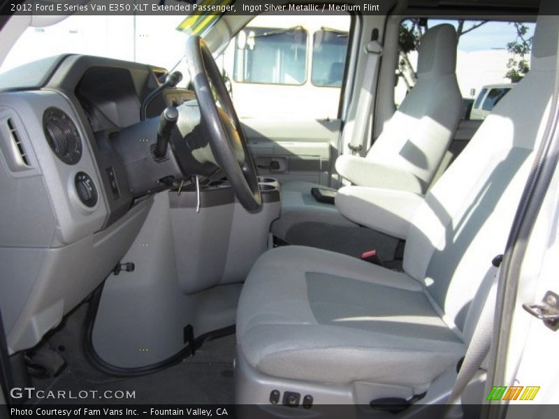 Ingot Silver Metallic / Medium Flint 2012 Ford E Series Van E350 XLT Extended Passenger