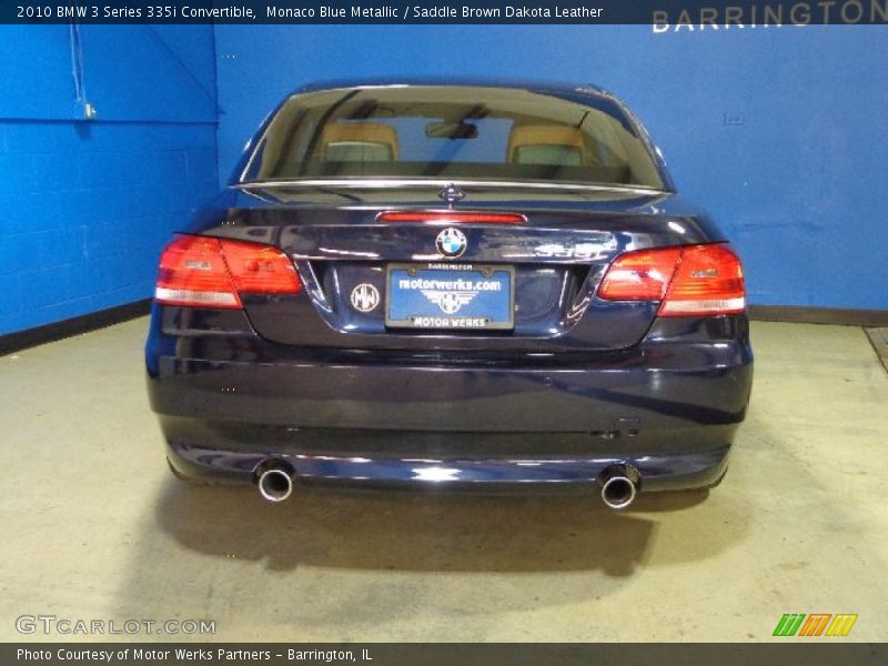 Monaco Blue Metallic / Saddle Brown Dakota Leather 2010 BMW 3 Series 335i Convertible