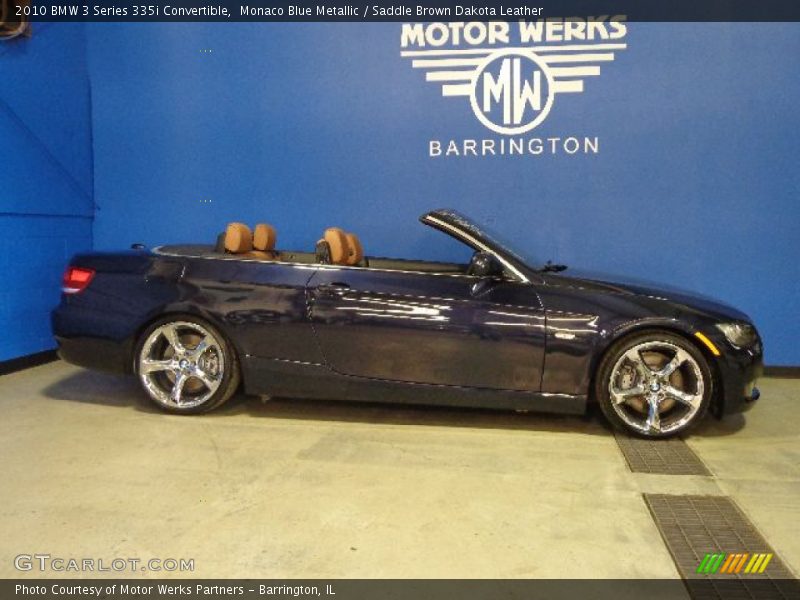 Monaco Blue Metallic / Saddle Brown Dakota Leather 2010 BMW 3 Series 335i Convertible