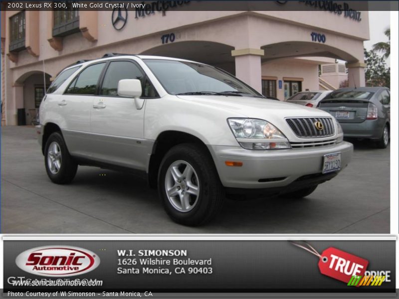 White Gold Crystal / Ivory 2002 Lexus RX 300