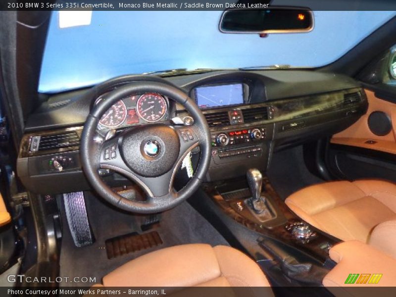 Monaco Blue Metallic / Saddle Brown Dakota Leather 2010 BMW 3 Series 335i Convertible