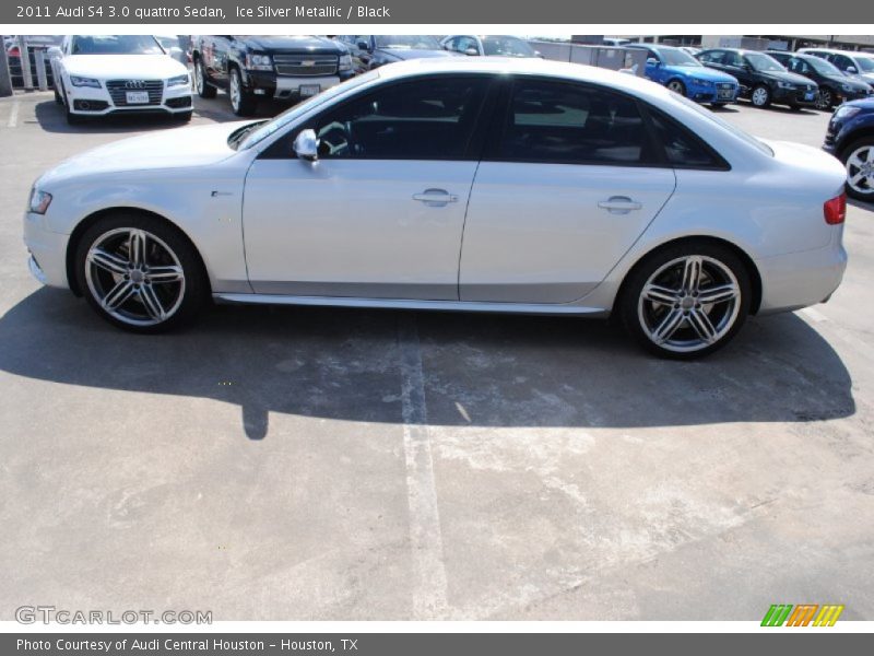 Ice Silver Metallic / Black 2011 Audi S4 3.0 quattro Sedan