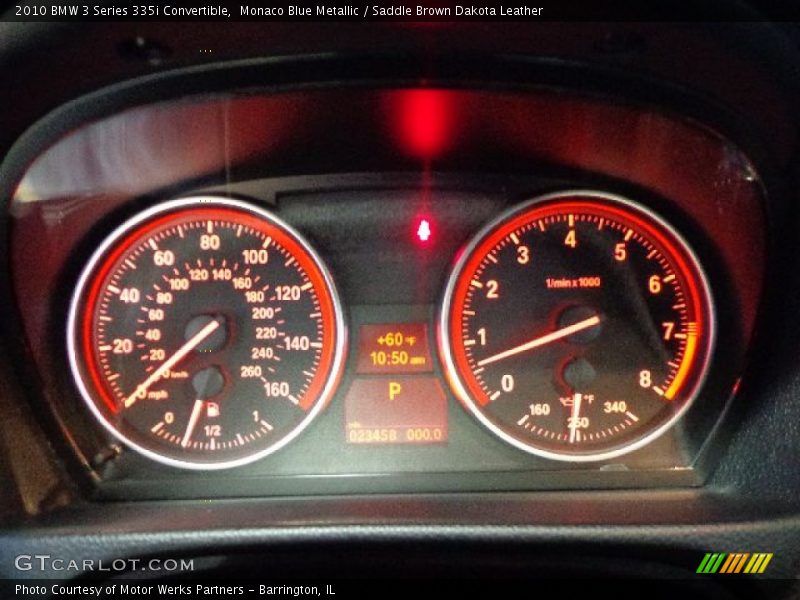 Monaco Blue Metallic / Saddle Brown Dakota Leather 2010 BMW 3 Series 335i Convertible
