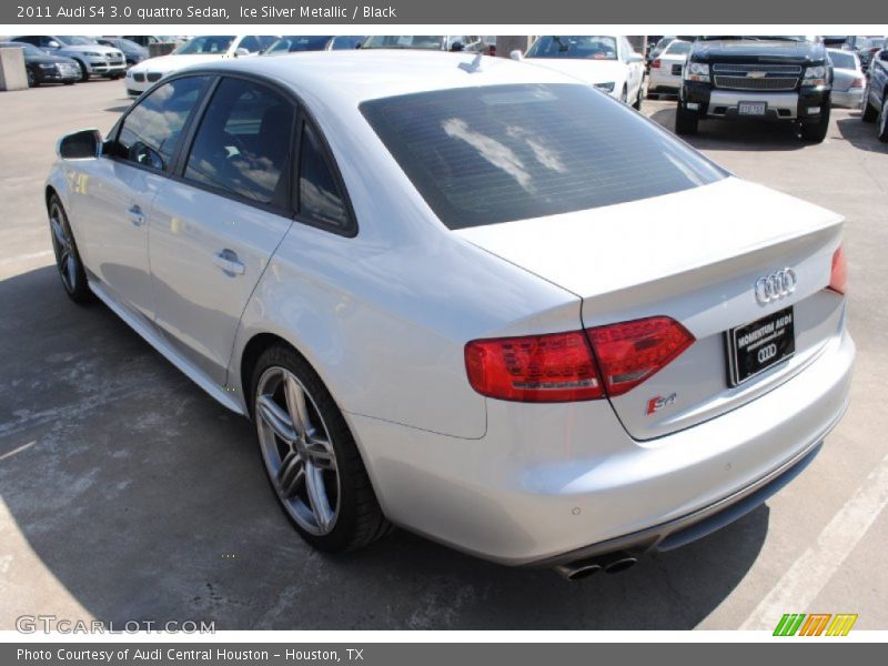 Ice Silver Metallic / Black 2011 Audi S4 3.0 quattro Sedan