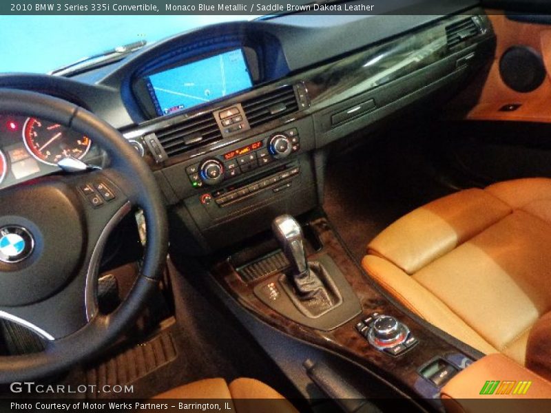 Monaco Blue Metallic / Saddle Brown Dakota Leather 2010 BMW 3 Series 335i Convertible