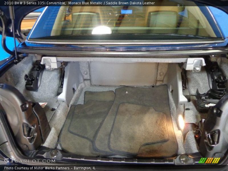Monaco Blue Metallic / Saddle Brown Dakota Leather 2010 BMW 3 Series 335i Convertible