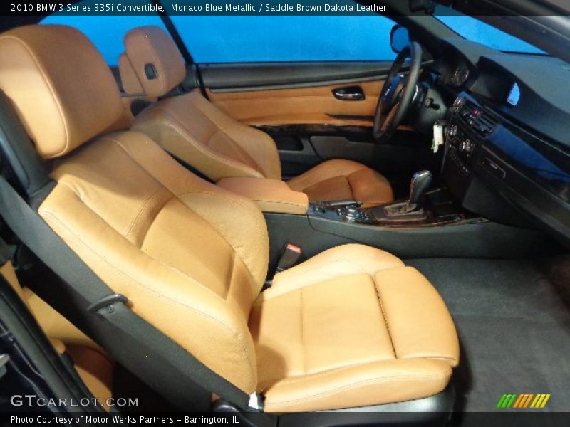 Monaco Blue Metallic / Saddle Brown Dakota Leather 2010 BMW 3 Series 335i Convertible