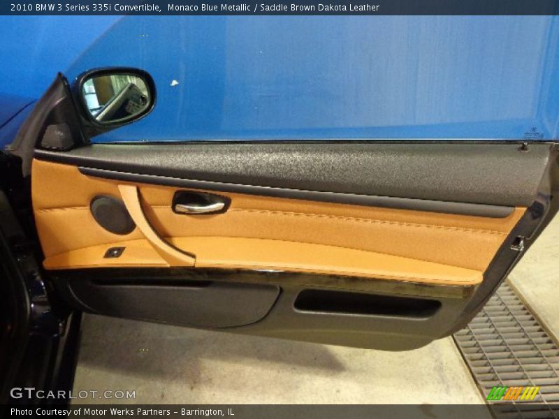 Monaco Blue Metallic / Saddle Brown Dakota Leather 2010 BMW 3 Series 335i Convertible
