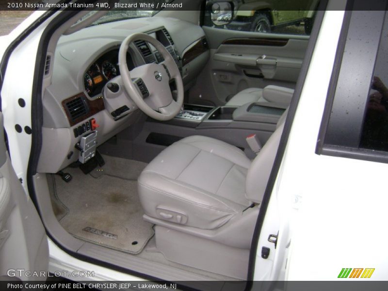 Blizzard White / Almond 2010 Nissan Armada Titanium 4WD