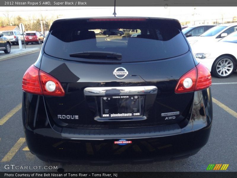 Super Black / Black 2012 Nissan Rogue S AWD