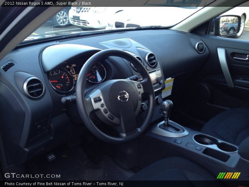 Super Black / Black 2012 Nissan Rogue S AWD