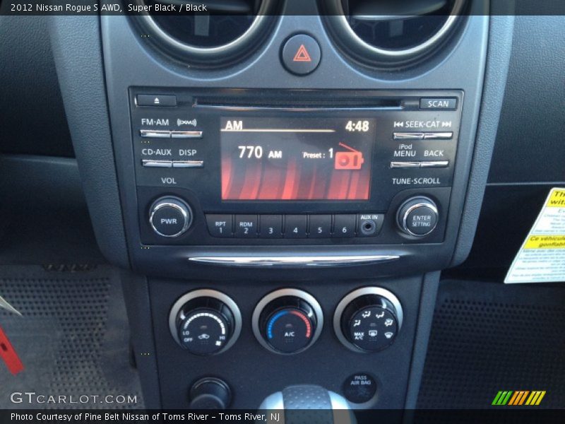 Super Black / Black 2012 Nissan Rogue S AWD