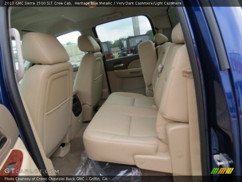 Heritage Blue Metallic / Very Dark Cashmere/Light Cashmere 2013 GMC Sierra 1500 SLT Crew Cab