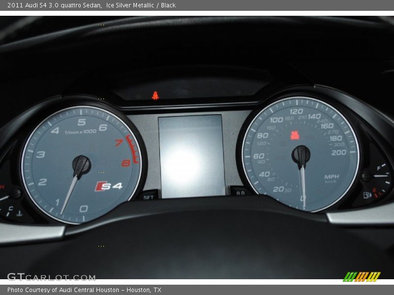 Ice Silver Metallic / Black 2011 Audi S4 3.0 quattro Sedan
