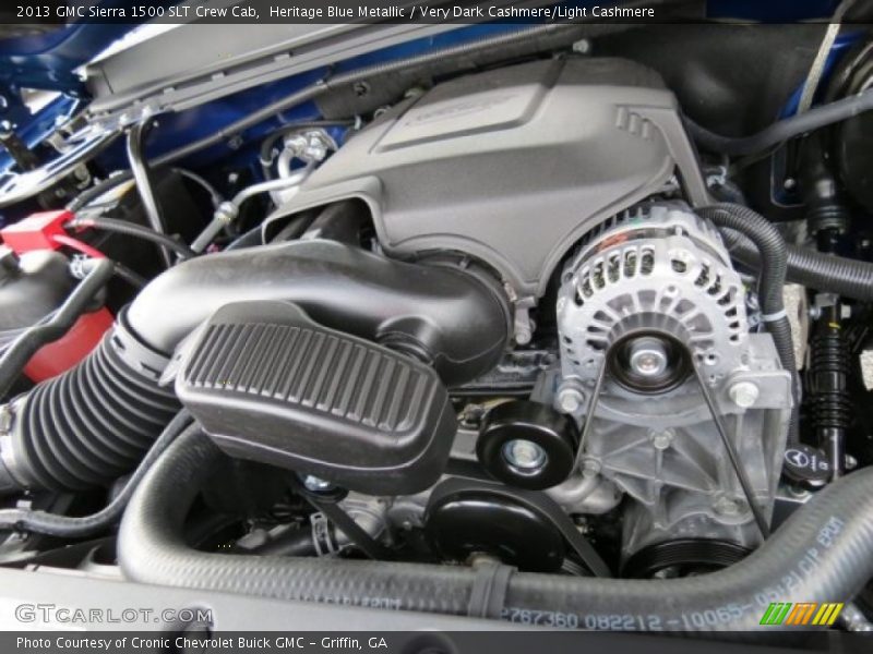 Heritage Blue Metallic / Very Dark Cashmere/Light Cashmere 2013 GMC Sierra 1500 SLT Crew Cab