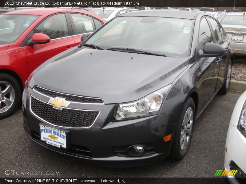 Cyber Gray Metallic / Jet Black/Medium Titanium 2013 Chevrolet Cruze LS