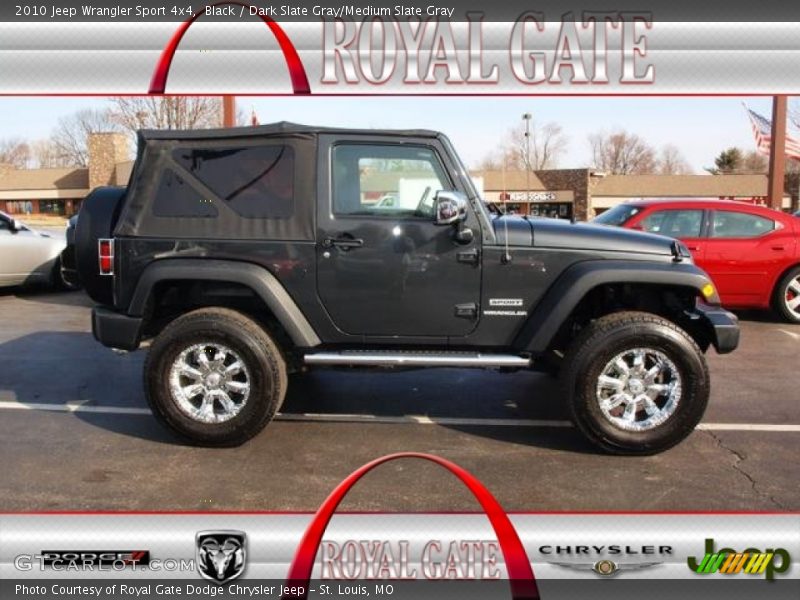 Black / Dark Slate Gray/Medium Slate Gray 2010 Jeep Wrangler Sport 4x4