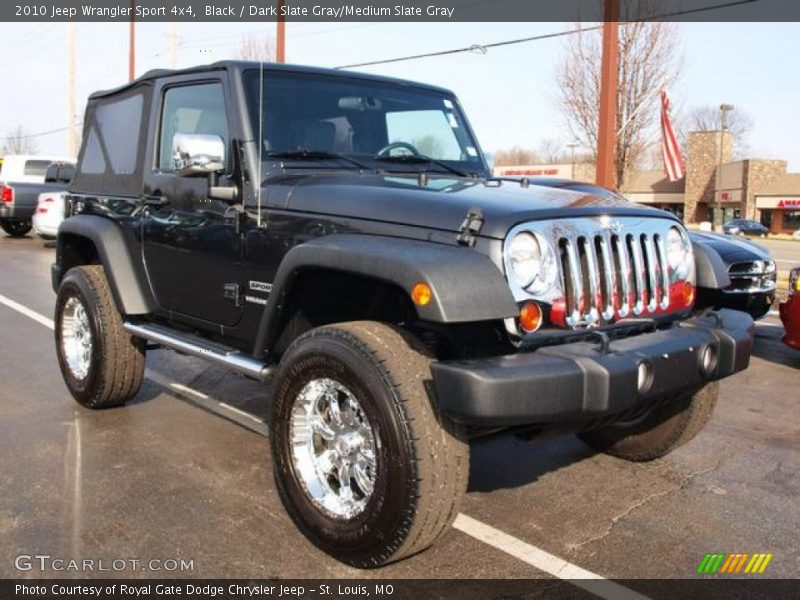 Black / Dark Slate Gray/Medium Slate Gray 2010 Jeep Wrangler Sport 4x4