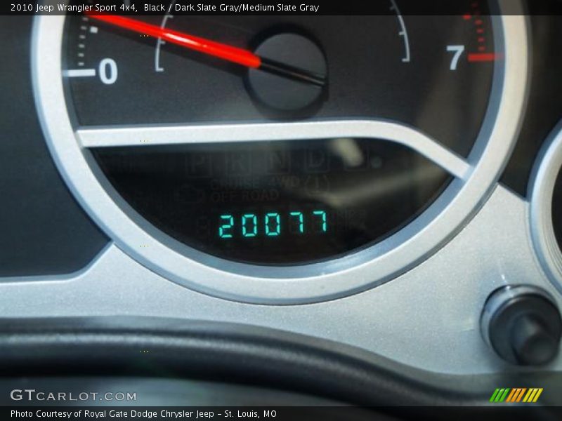 Black / Dark Slate Gray/Medium Slate Gray 2010 Jeep Wrangler Sport 4x4