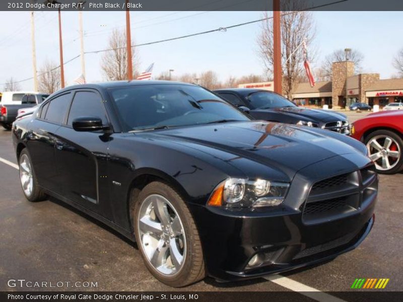 Pitch Black / Black 2012 Dodge Charger R/T