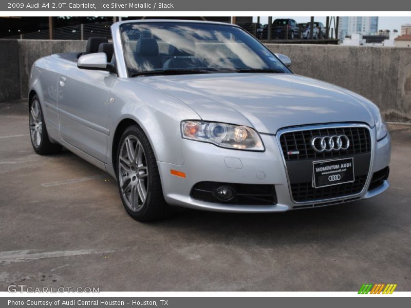 Ice Silver Metallic / Black 2009 Audi A4 2.0T Cabriolet