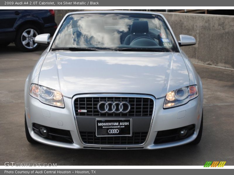 Ice Silver Metallic / Black 2009 Audi A4 2.0T Cabriolet