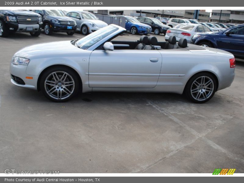 Ice Silver Metallic / Black 2009 Audi A4 2.0T Cabriolet