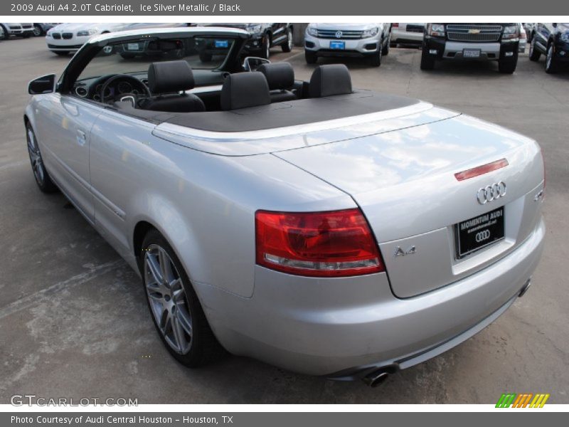 Ice Silver Metallic / Black 2009 Audi A4 2.0T Cabriolet