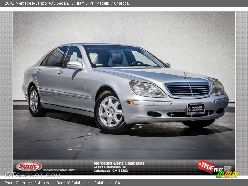 Brilliant Silver Metallic / Charcoal 2002 Mercedes-Benz S 430 Sedan