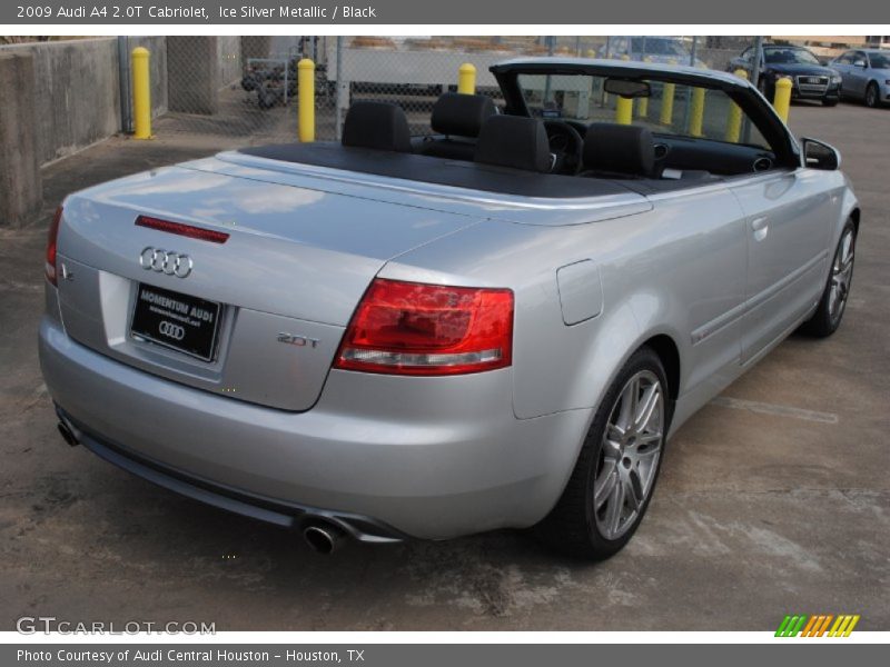 Ice Silver Metallic / Black 2009 Audi A4 2.0T Cabriolet