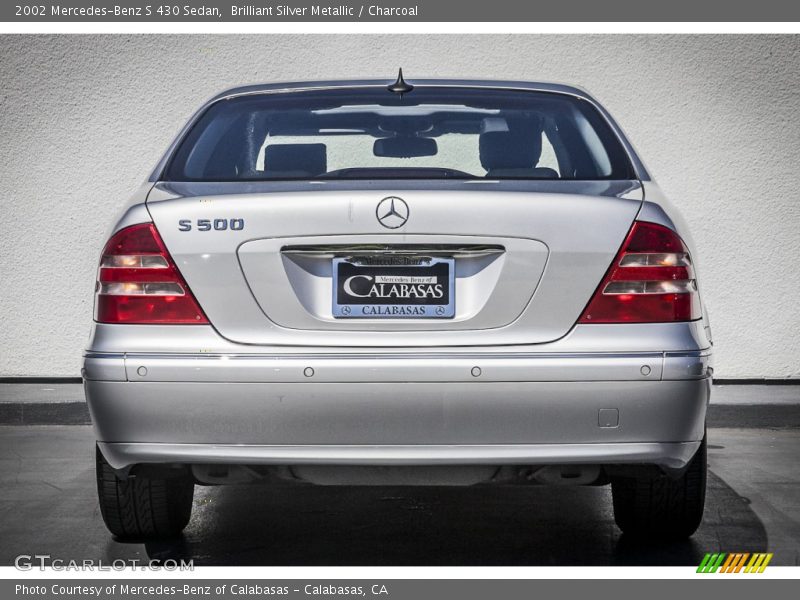 Brilliant Silver Metallic / Charcoal 2002 Mercedes-Benz S 430 Sedan