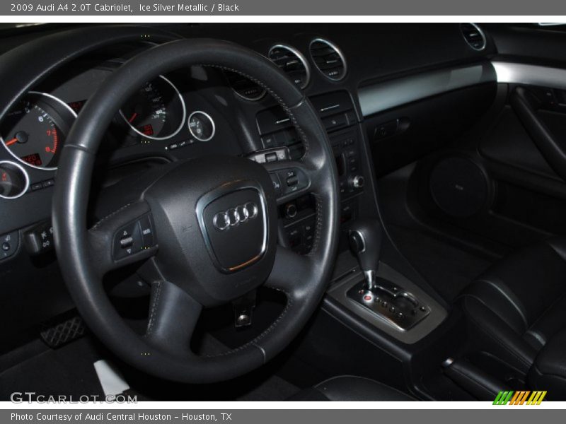 Ice Silver Metallic / Black 2009 Audi A4 2.0T Cabriolet