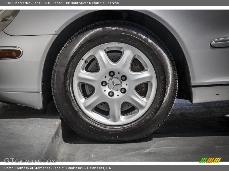 Brilliant Silver Metallic / Charcoal 2002 Mercedes-Benz S 430 Sedan
