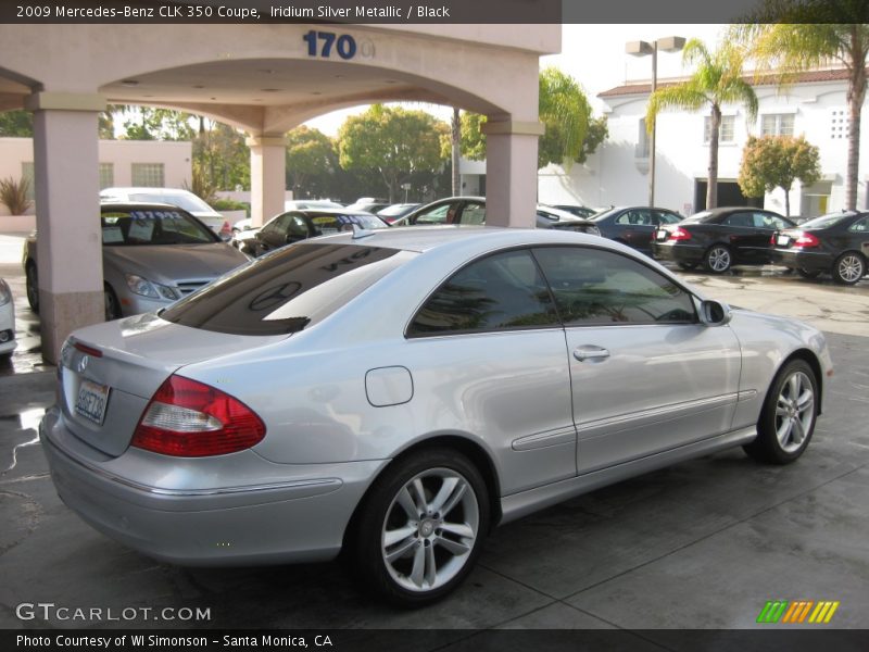 Iridium Silver Metallic / Black 2009 Mercedes-Benz CLK 350 Coupe