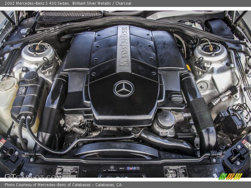 Brilliant Silver Metallic / Charcoal 2002 Mercedes-Benz S 430 Sedan