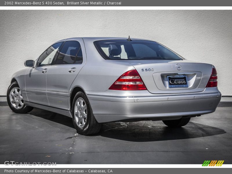 Brilliant Silver Metallic / Charcoal 2002 Mercedes-Benz S 430 Sedan