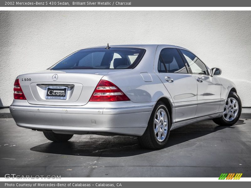 Brilliant Silver Metallic / Charcoal 2002 Mercedes-Benz S 430 Sedan