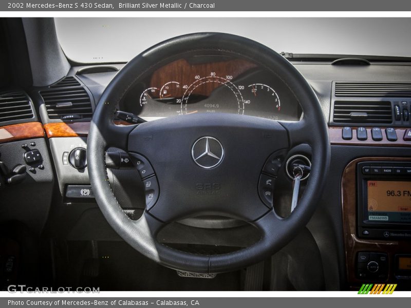Brilliant Silver Metallic / Charcoal 2002 Mercedes-Benz S 430 Sedan