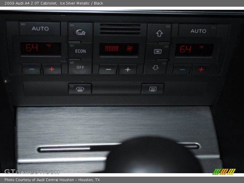 Ice Silver Metallic / Black 2009 Audi A4 2.0T Cabriolet