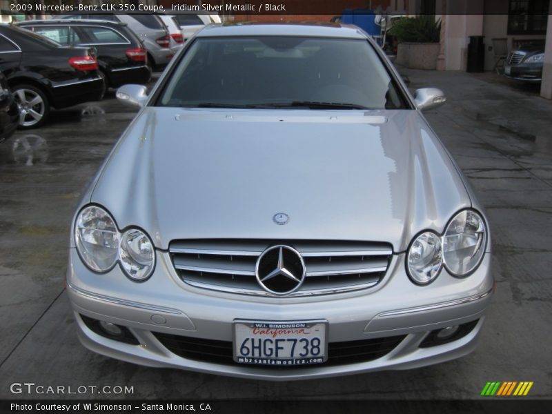 Iridium Silver Metallic / Black 2009 Mercedes-Benz CLK 350 Coupe