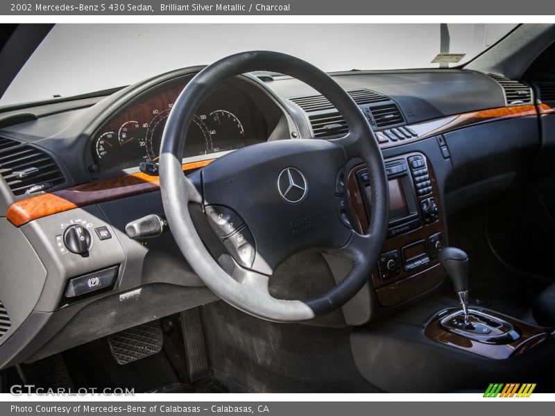 Brilliant Silver Metallic / Charcoal 2002 Mercedes-Benz S 430 Sedan