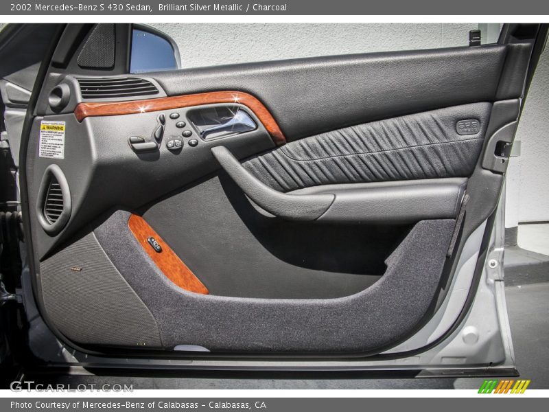 Brilliant Silver Metallic / Charcoal 2002 Mercedes-Benz S 430 Sedan