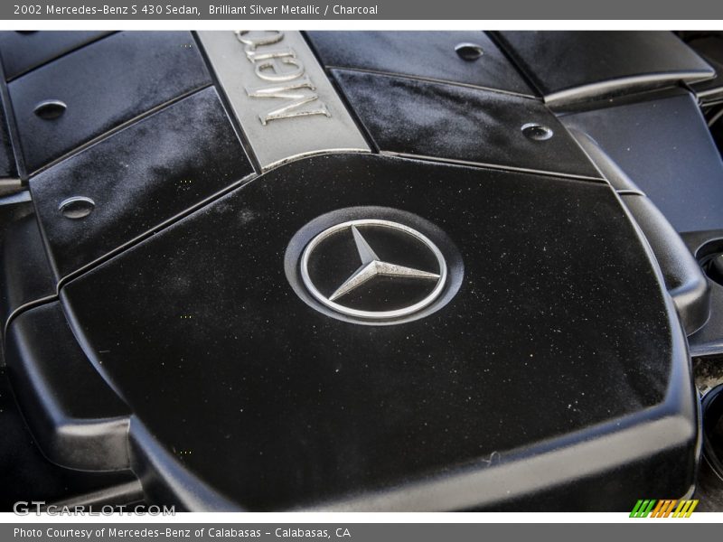 Brilliant Silver Metallic / Charcoal 2002 Mercedes-Benz S 430 Sedan