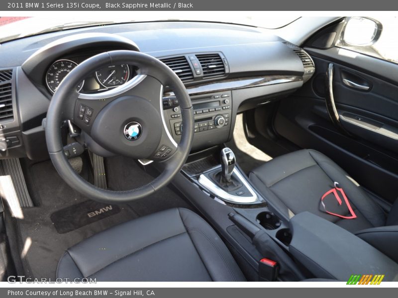 Black Sapphire Metallic / Black 2011 BMW 1 Series 135i Coupe