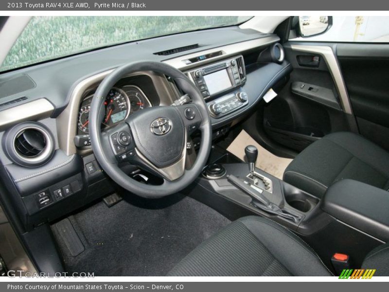 Pyrite Mica / Black 2013 Toyota RAV4 XLE AWD
