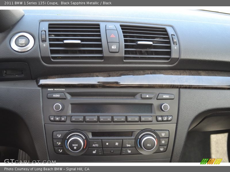 Black Sapphire Metallic / Black 2011 BMW 1 Series 135i Coupe
