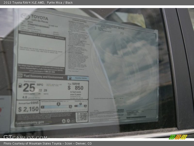 Pyrite Mica / Black 2013 Toyota RAV4 XLE AWD