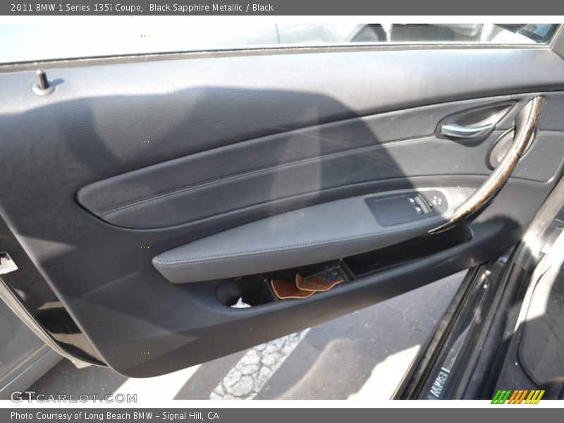 Black Sapphire Metallic / Black 2011 BMW 1 Series 135i Coupe